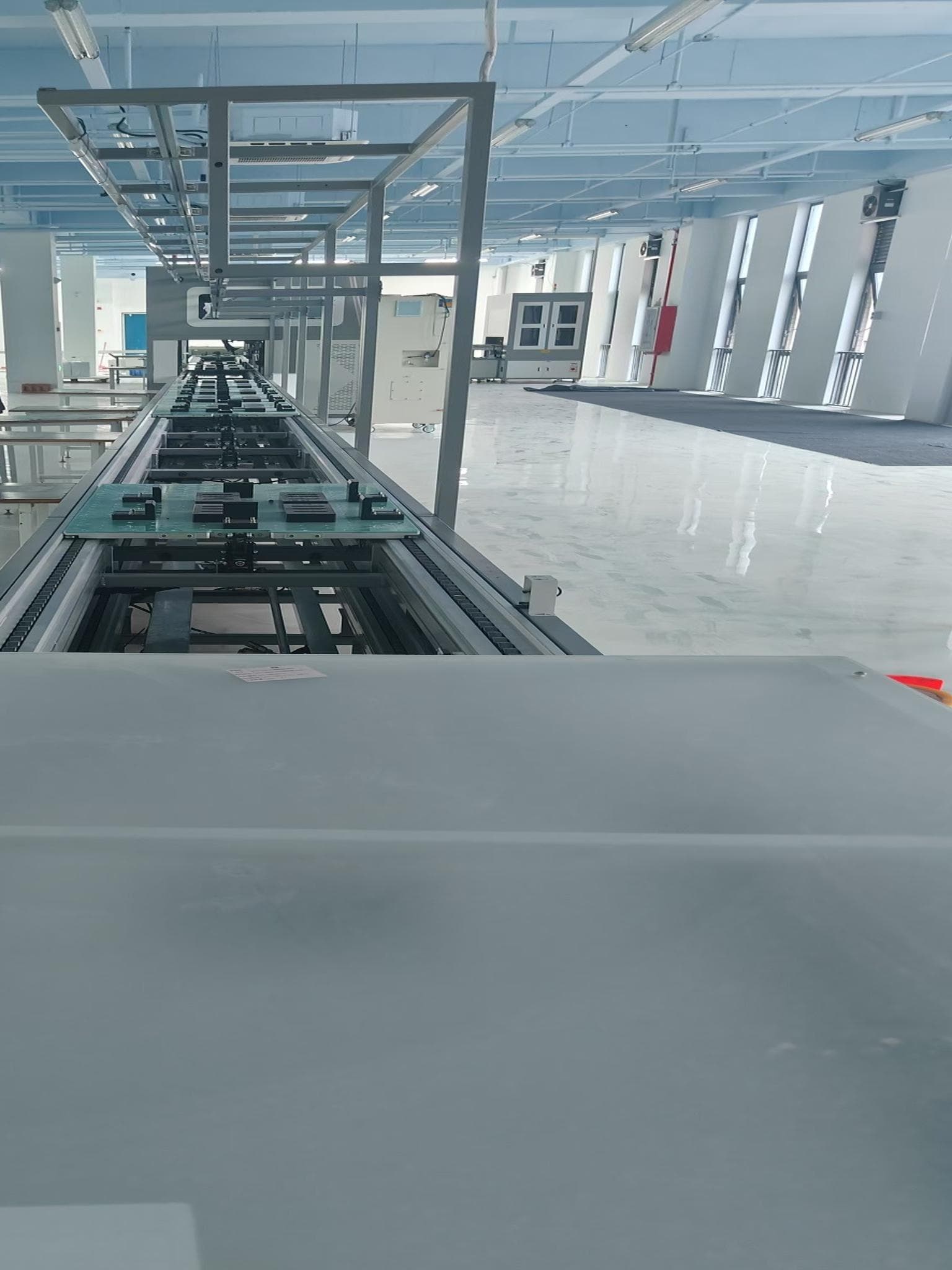 双层倍速链 PACK 生产线现场图